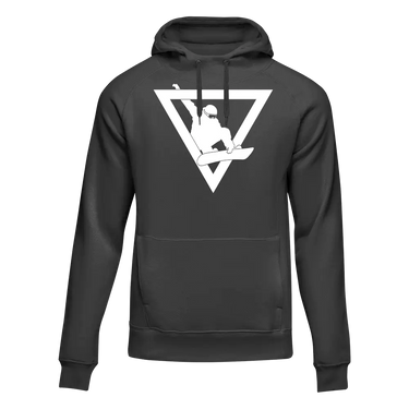 Snowboarder Geometry Adult Fleece Hooded Sweatshirt